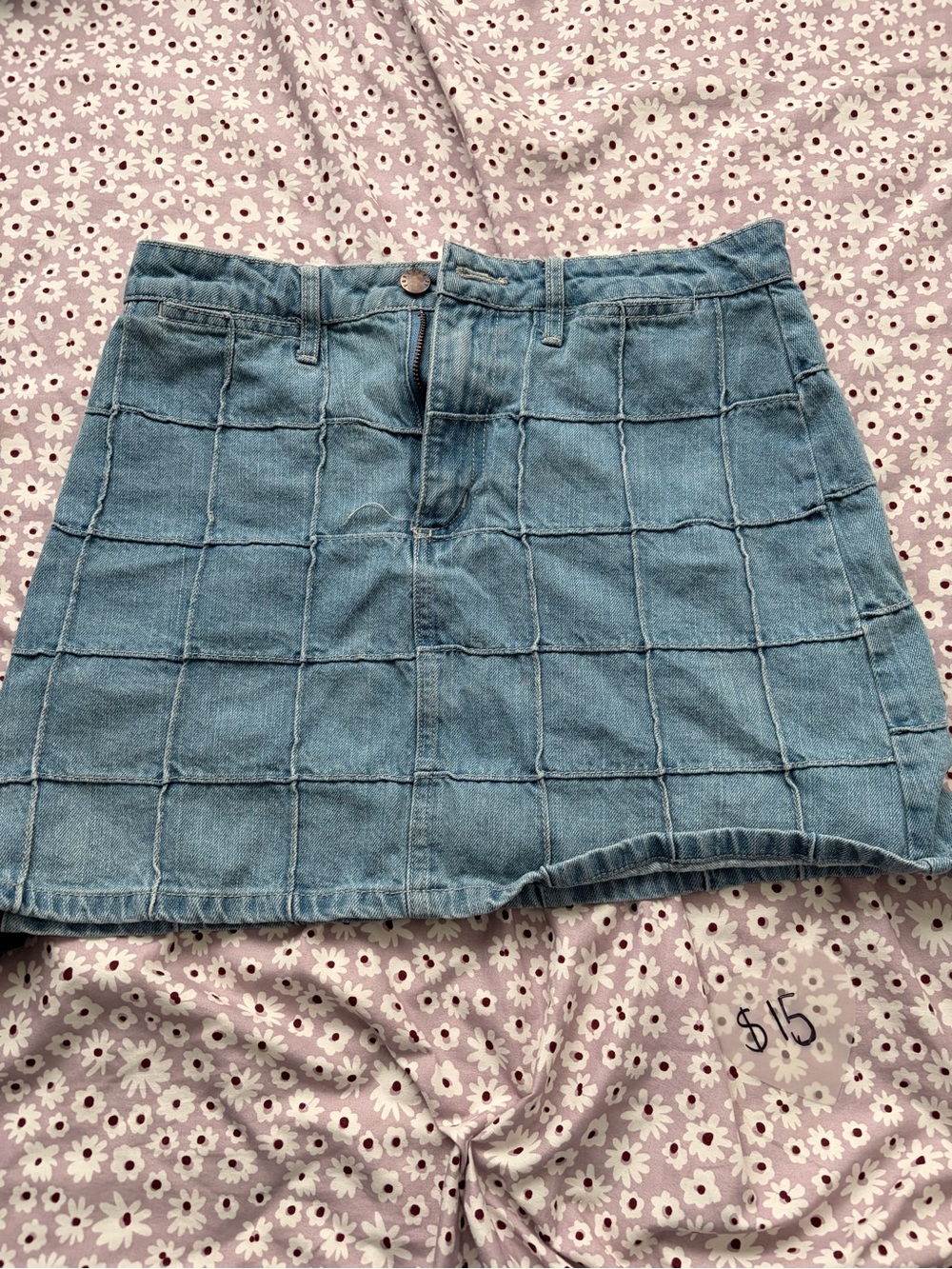 Forever 21 Light Blue Denim Mini Skirt